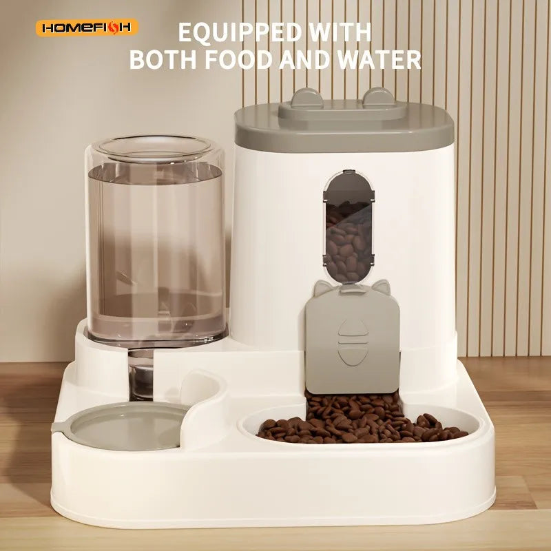 2-in-1 Cat Auto Feeder and Water Dispenser