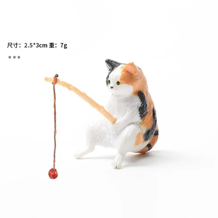 Décoration Aquarium Chat Pêcheur
