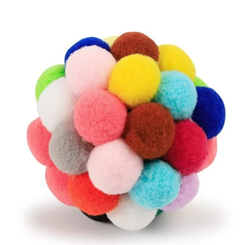 Interactive Plush Cat Ball Toy