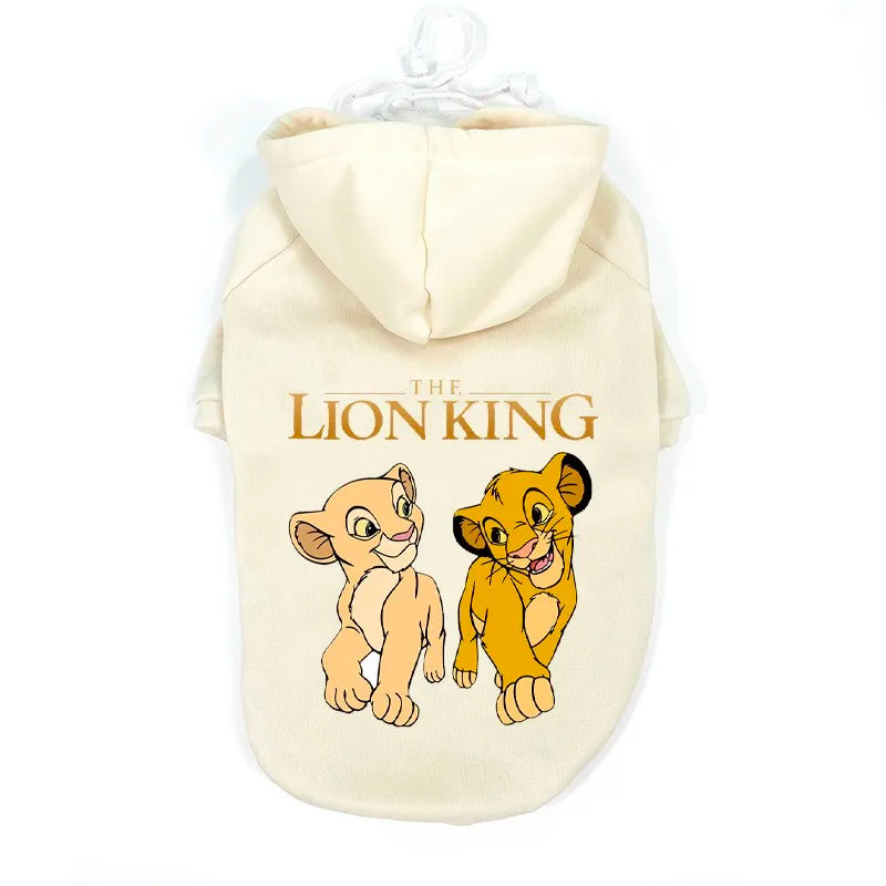 Sudadera con Capucha de Algodón para Perro con Estampa del Rey León