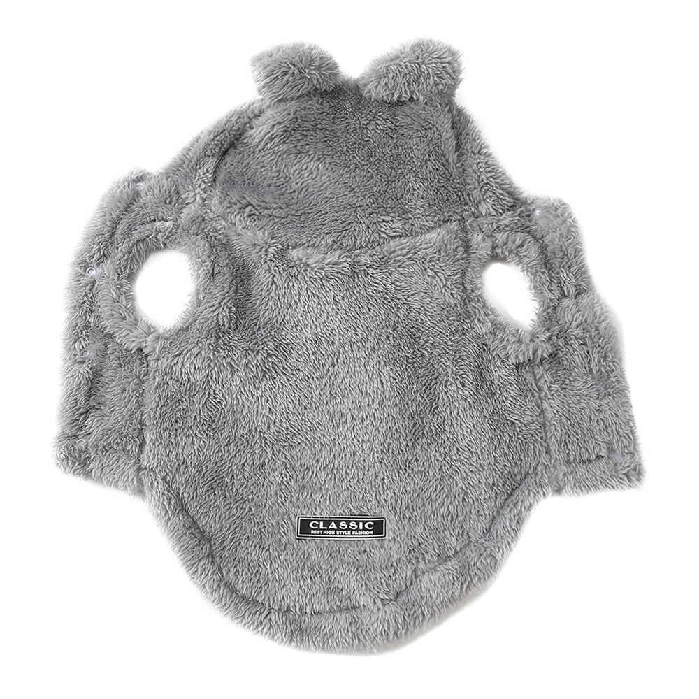 Cozy Fleece Dog Hoodie for Small and Medium Breeds