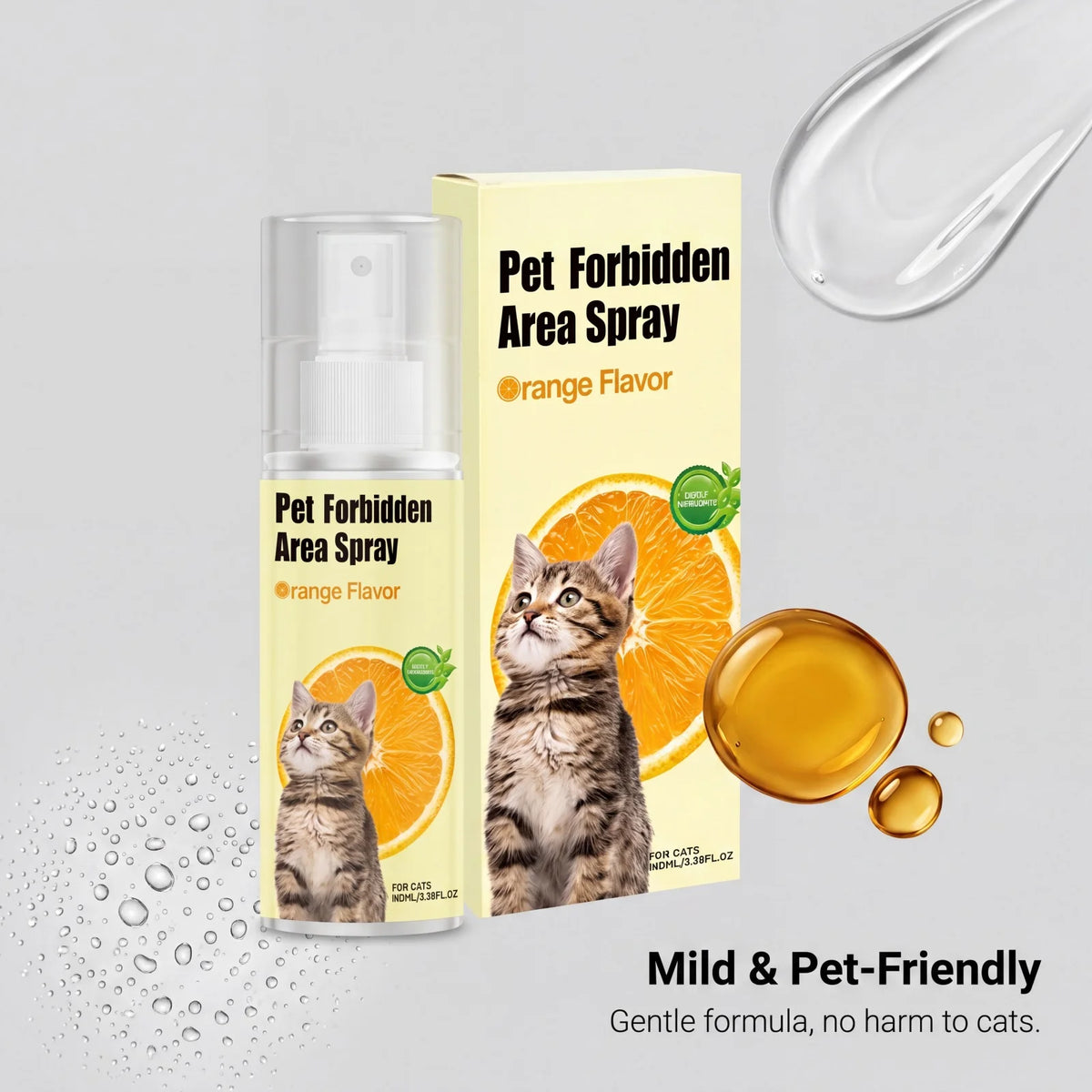 Gentle Cat Deterrent Spray for Furniture Protection