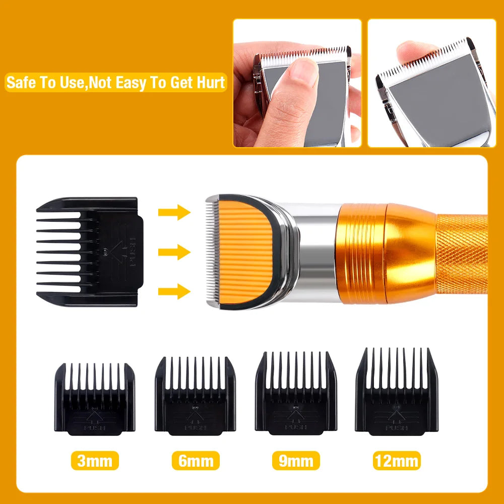 12V Professional Electric Pet Grooming Clippers for Cats, Dogs, and Rabbits