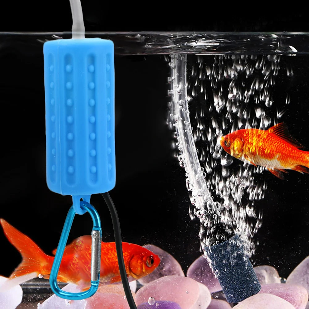 USB Mini Aquarium Air Pump with Silicone Air Stone and Tube