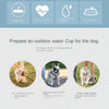 Bouteille d'eau portable pour animaux avec rangement pour nourriture