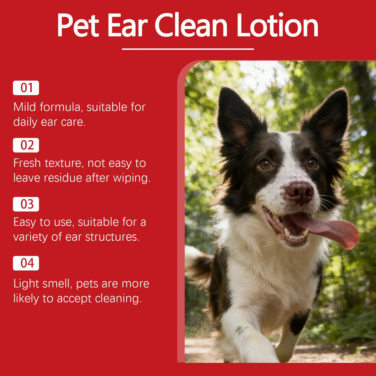 Gentle Pet Ear Cleaning Solution for Dogs, Cats & Rabbits