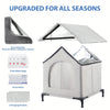 All-Season Waterproof Foldable Cat House with Cooling & Warming Features