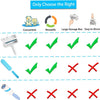 Reusable Push-Pull Pet Hair Remover Brush for Dogs and Cats