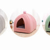 Cozy Cotton Cat & Small Dog Tent Bed with Cushion