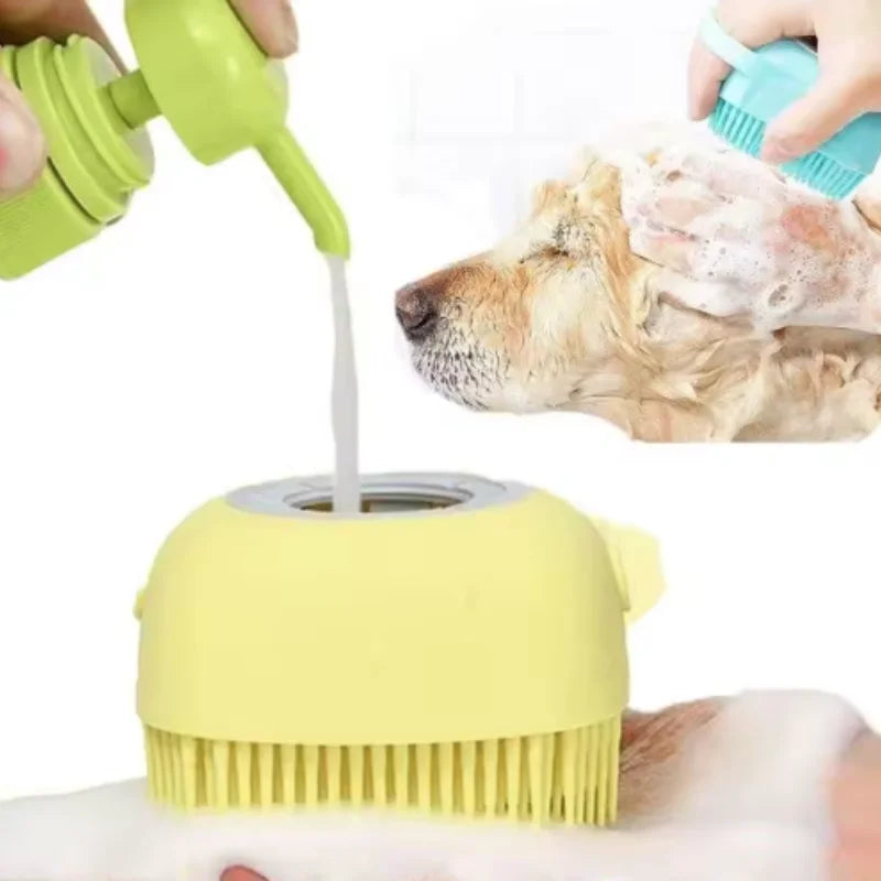 Silicone Pet Bath Massage Glove for Dogs and Cats
