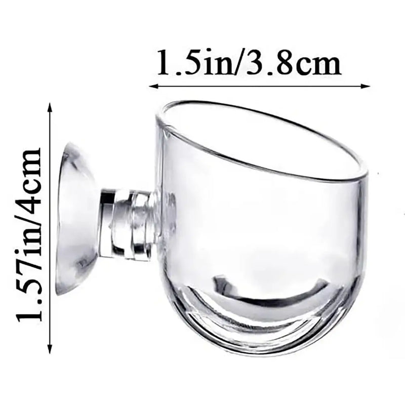 Acrylic Aquarium Plant Cup with Suction Holder