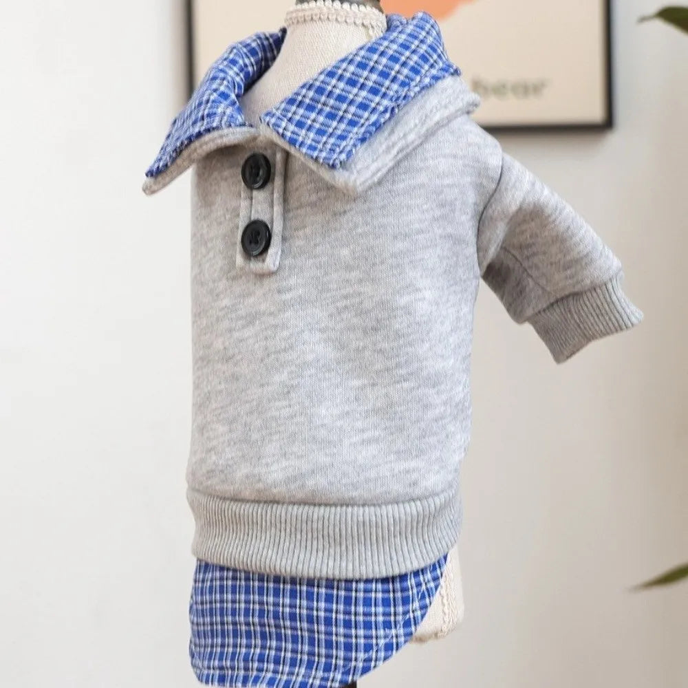 Preppy Style Two-Piece Dog Hoodie