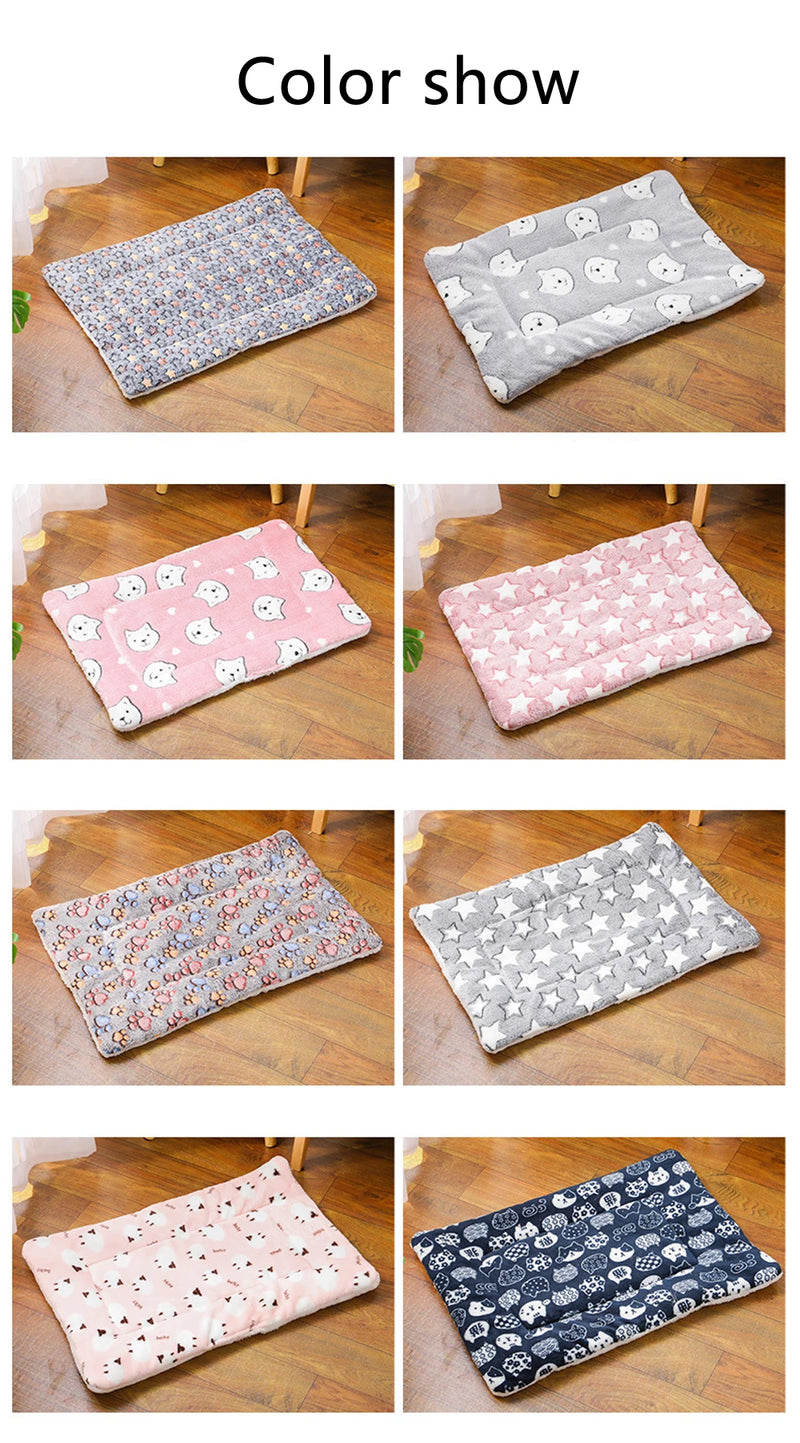 Tapis Douillet en Peluche pour Chats et Petits Chiens