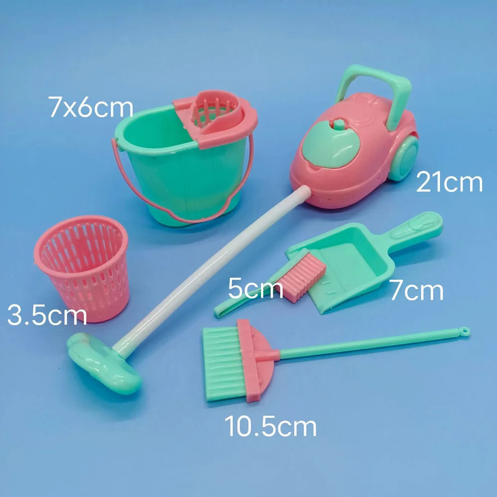 Miniature Bathroom Playset with Bathtub for Fashion Dolls