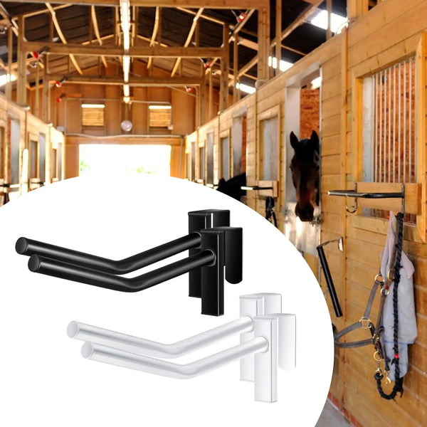 Two-Piece Saddle Rack Wall Mount for Horse Tack