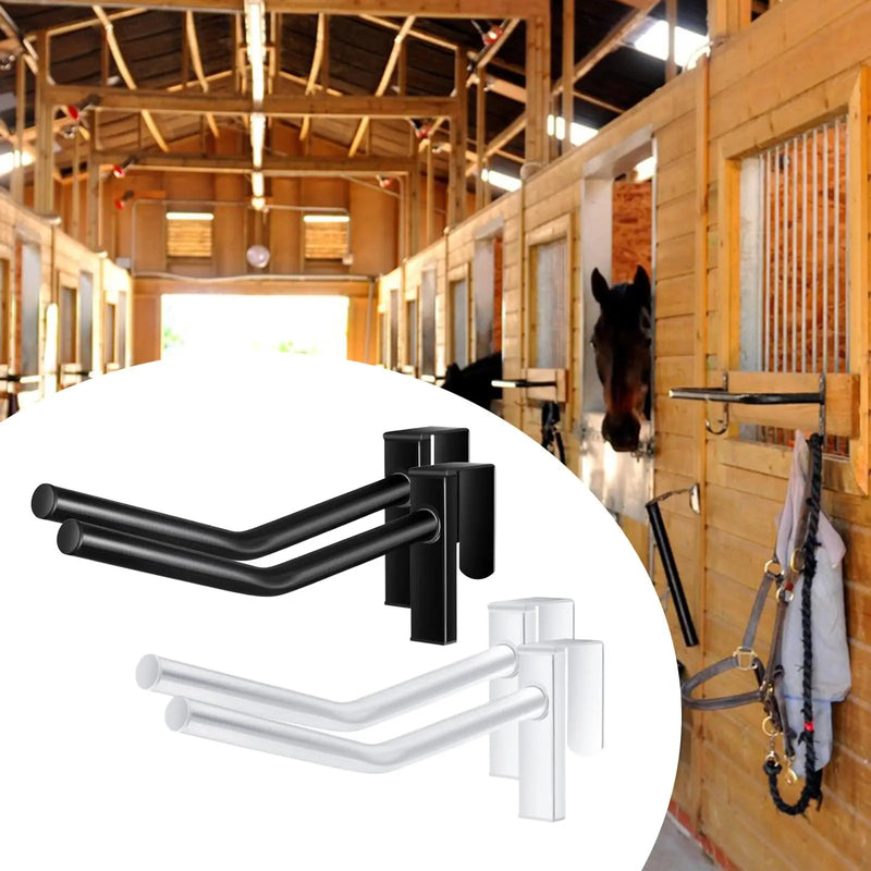 Two-Piece Saddle Rack Wall Mount for Horse Tack