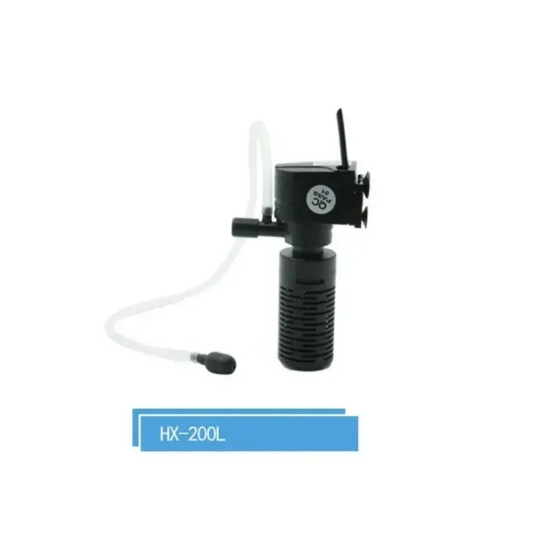 Mini 3-in-1 Submersible Aquarium Filter with Aeration