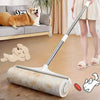 Retractable Lint Roller with Refills – Long-Handled Pet Hair Remover for Furniture and Floors