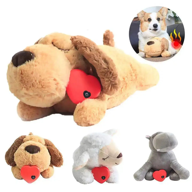 Calming Heartbeat Plush Dog Toy