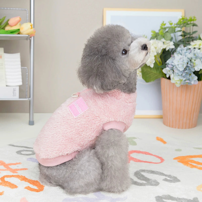 Chaleco de Felpa Coral para Mascotas