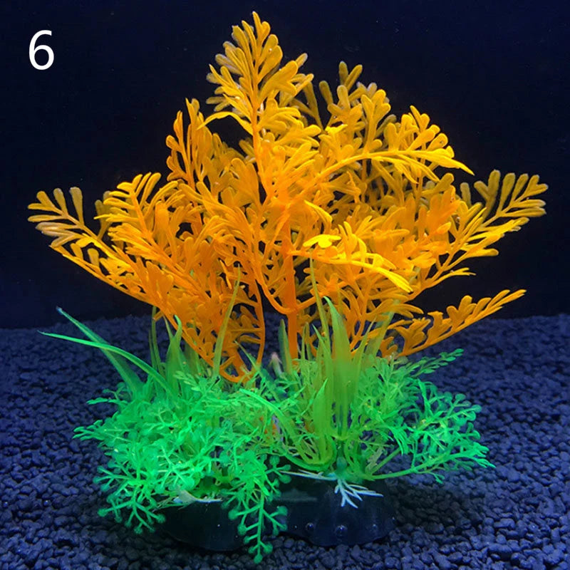 Plantes artificielles pour aquarium assorties