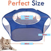 Foldable Transparent Pet Playpen — Portable Indoor & Outdoor Tent for Cats, Small Dogs, and More