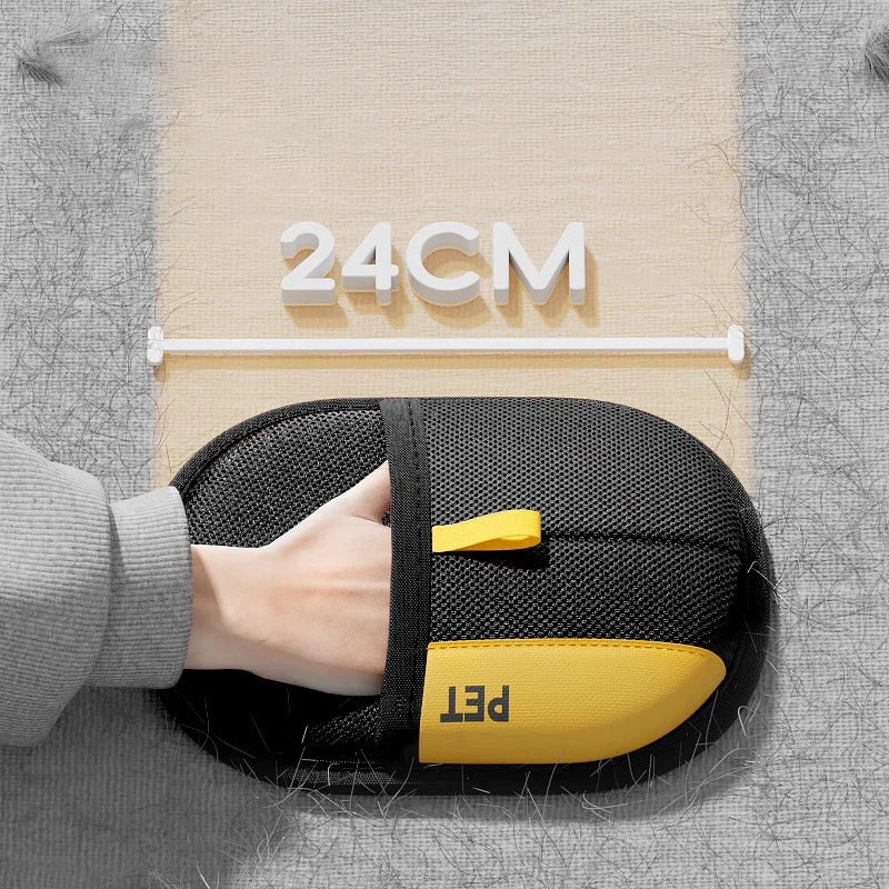 Double-Sided Pet Hair Removal and Grooming Gloves