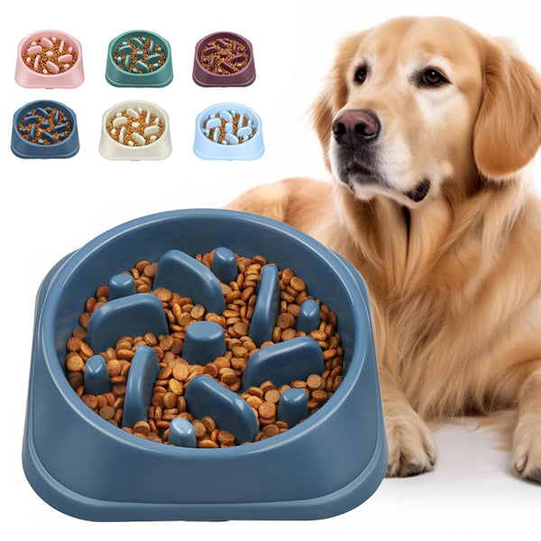 Slow Feeder Dog Bowl: Anti-Choking Puzzle Feeder