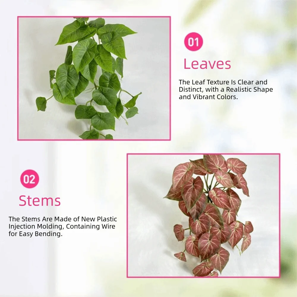 Realistic Artificial Ivy Hanging Plant for Wall Decor