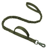 A dark olive green heavy-duty tactical dog collar with padded comfort features.