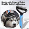 Double-Sided Stainless Steel Dematting Comb for Dogs and Cats
