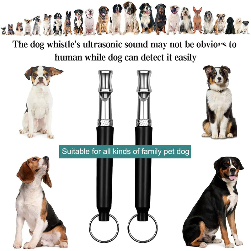 صفّارتان للكلاب بالموجات فوق الصوتية للاستخدام في التدريب ومكافحة النباح