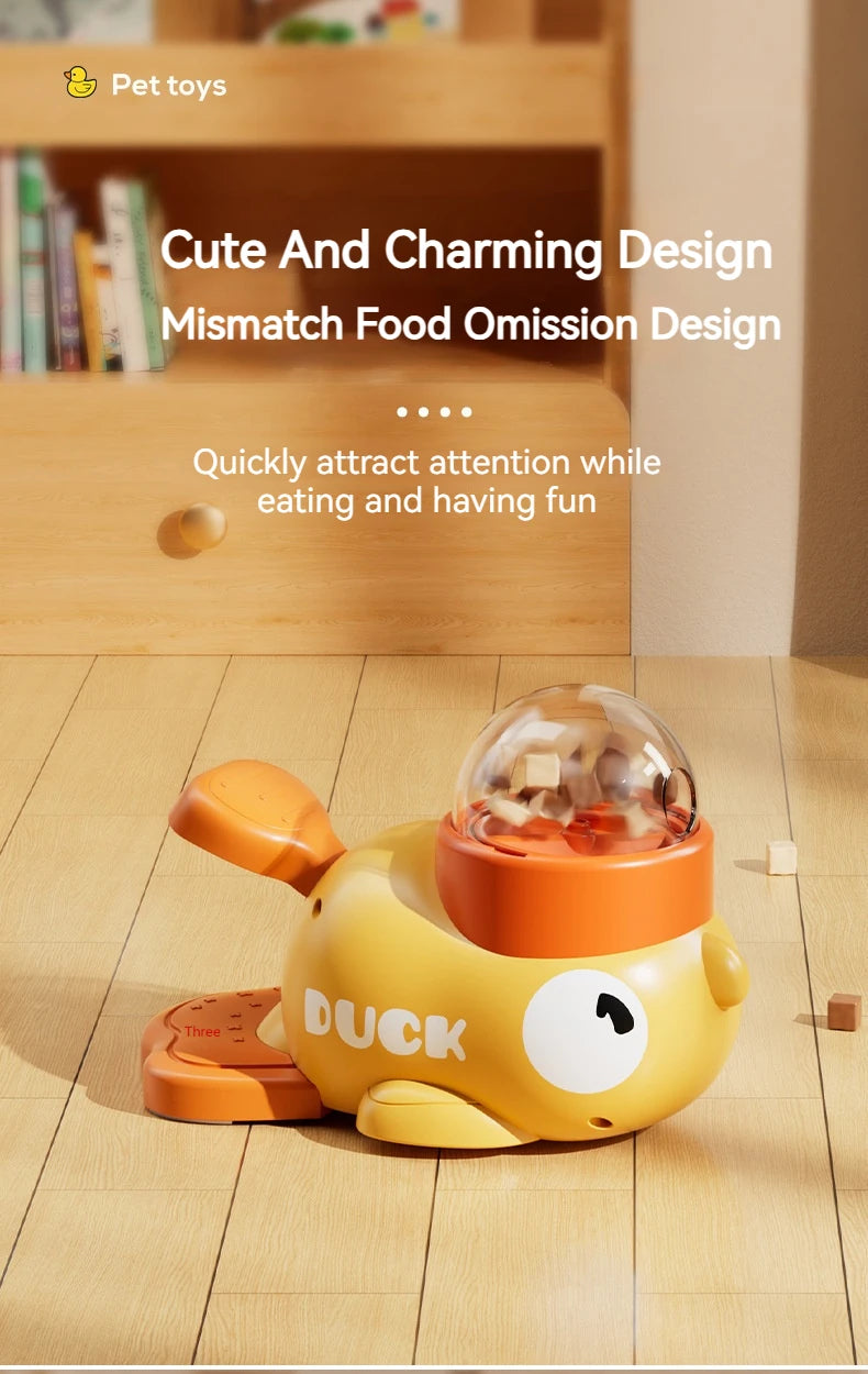 Interactive Duck Treat Dispenser for Cats & Dogs