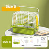 Portable Double Shoulder Bird Carrier Bag with Perch