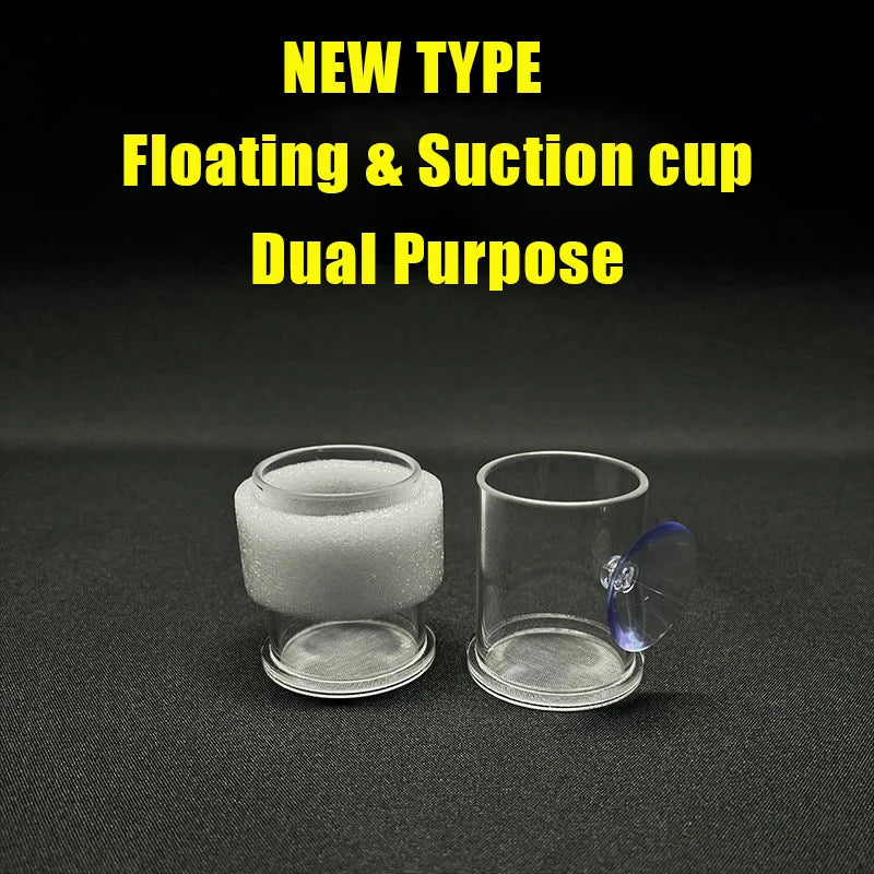Clear Acrylic Aquarium Feeding Cup Ring Anti-drift Betta Fish Feeder
