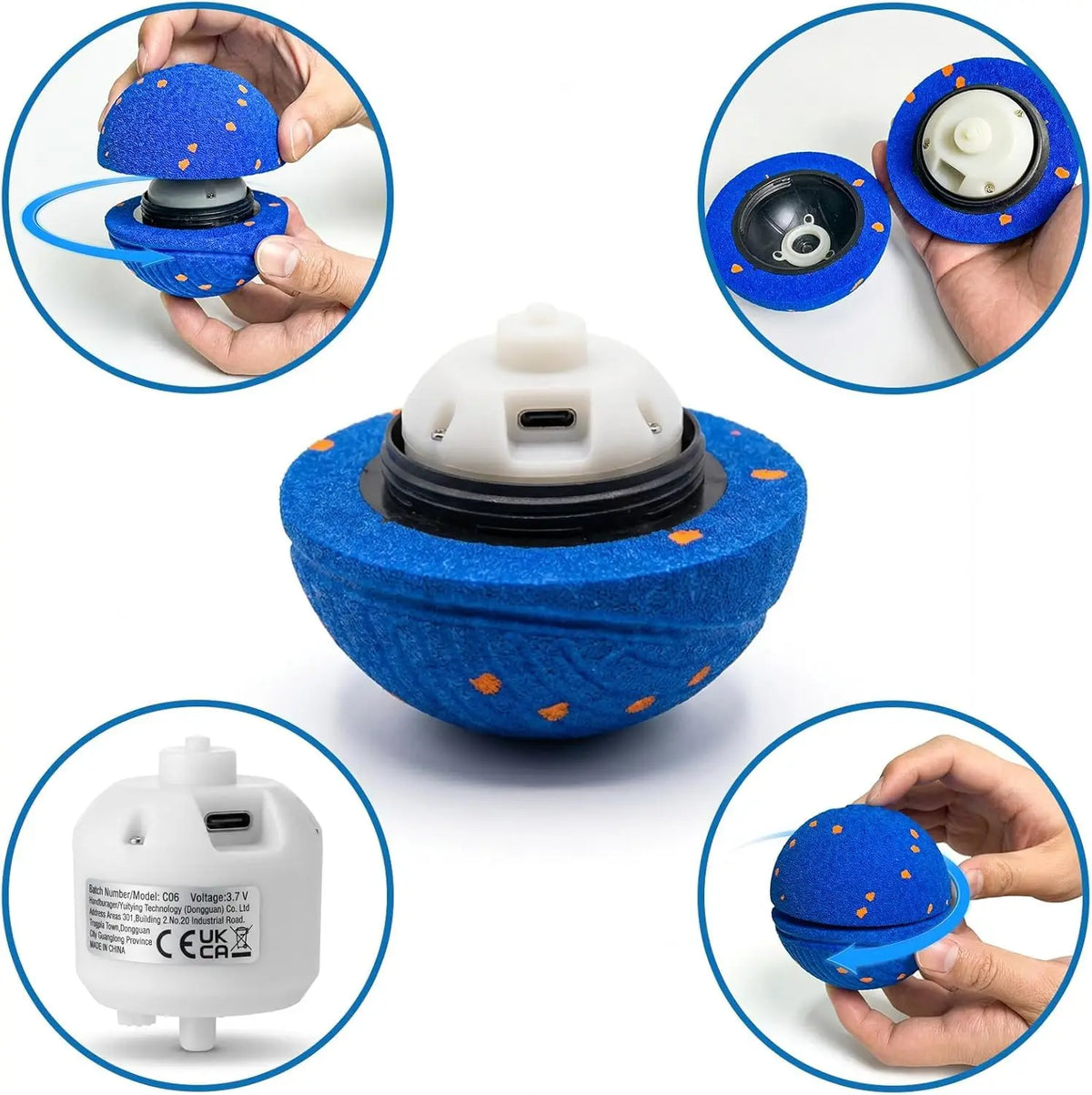 Interactive Automatic Rolling Dog Ball with Motion Activation
