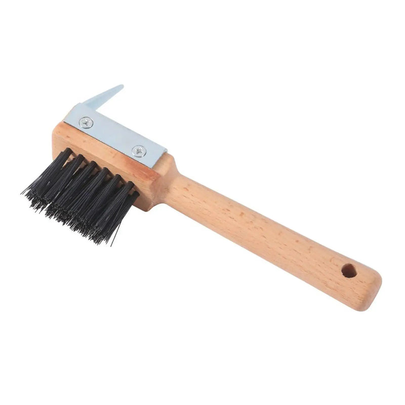 Pioche à sabot et Brosse de toilettage pour chevaux
