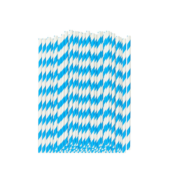 Biodegradable Paper Straws (100 Pack) for Parties and Everyday Drinks