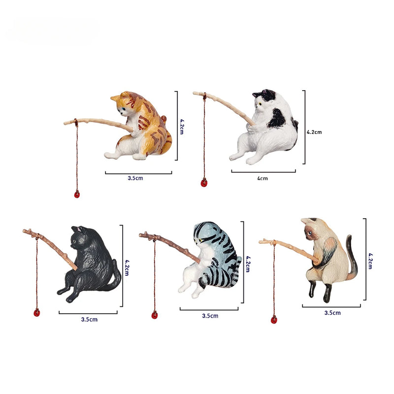 Décoration Aquarium Chat Pêcheur