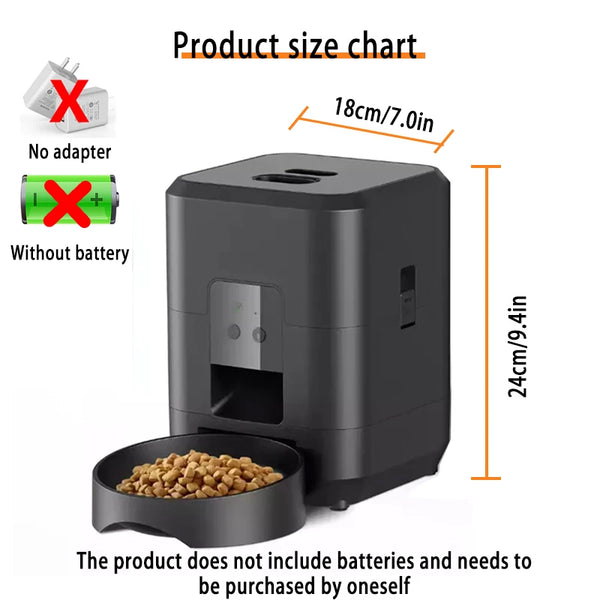 2L Automatic Pet Feeder with Recording