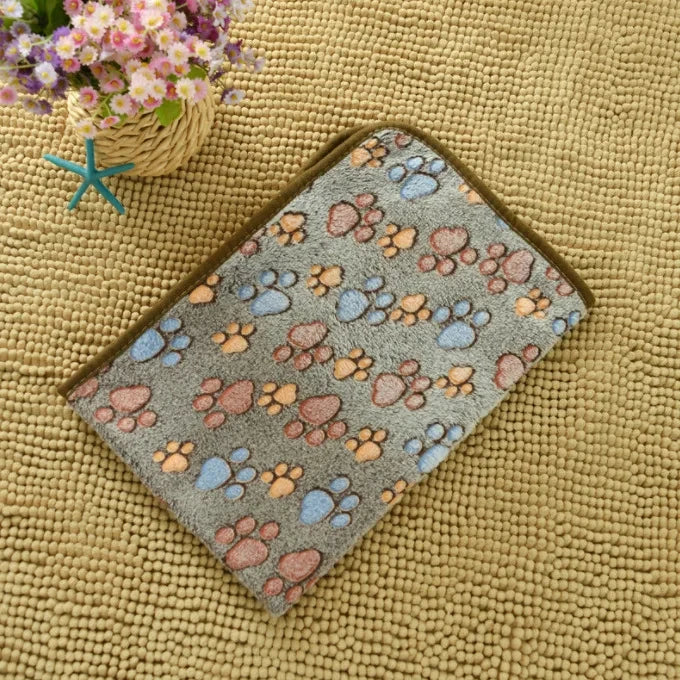 Cozy Fleece Pet Bed Mat & Blanket for Dogs, Cats, and Small Animals