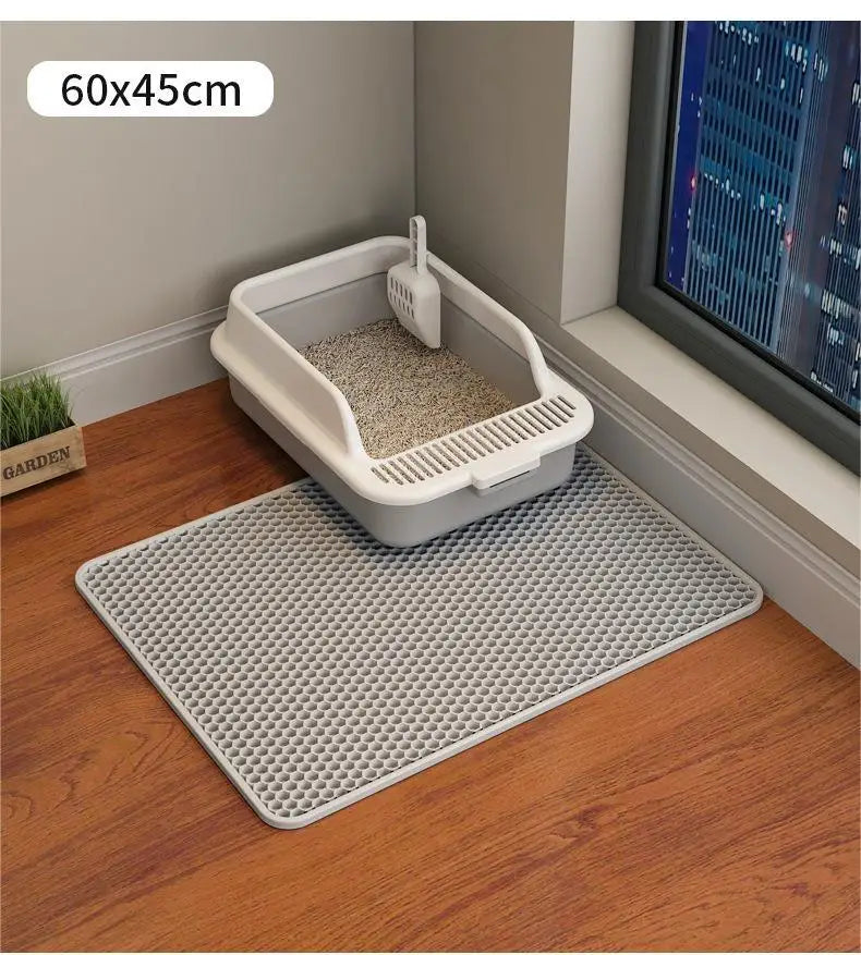 Large EVA Double-Layer Cat Litter Mat Waterproof