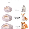 Lit Semi-Ouvert en Peluche pour Chats et Chiens