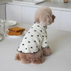 Cozy Heart Print Waffle Vest for Small Dogs