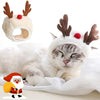 Christmas Pet Hat and Bandana Set for Cats and Small Dogs