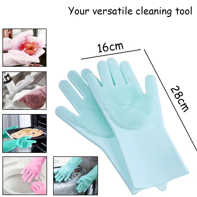 Silicone Pet Grooming Gloves for Dogs and Cats