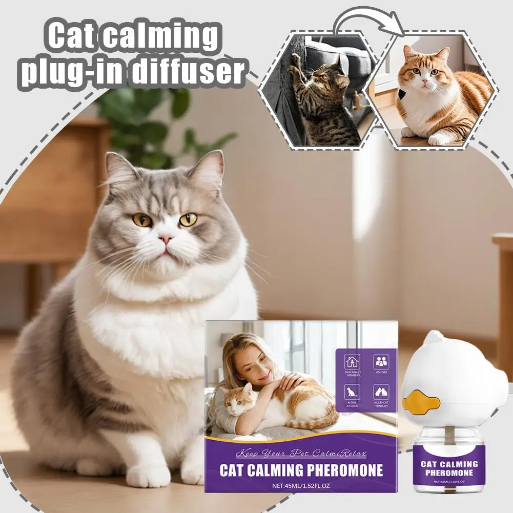 Cat Pheromone Diffuser – Calming Plug-in for Anxiety & Stress Relief