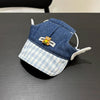 Denim Dog Harness and Leash Set with Matching Hat