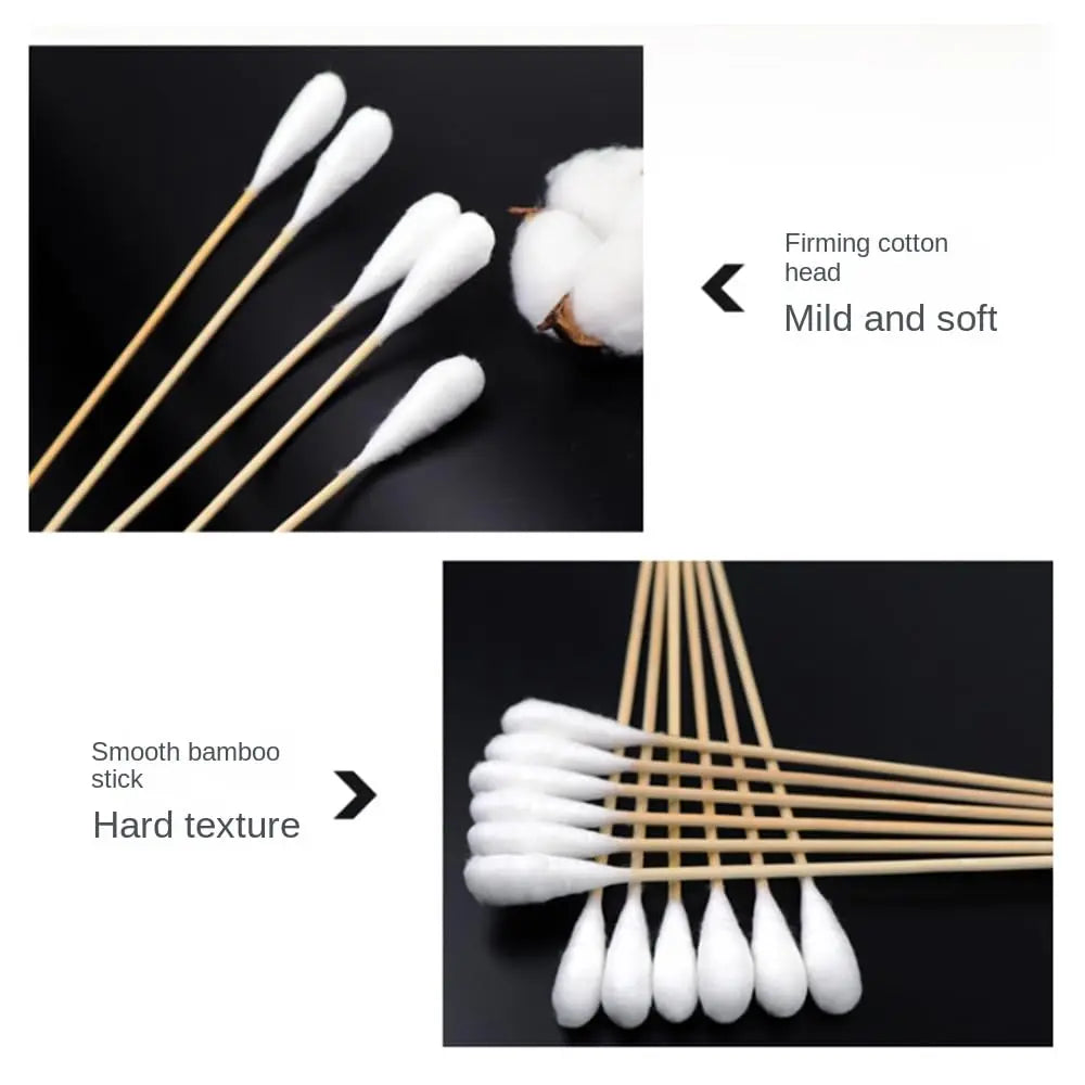Extra-Long Double-Tipped Cotton Swabs for Pet Ear Care
