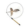 Jouet Interactif pour Chat avec Plumes et Baguette